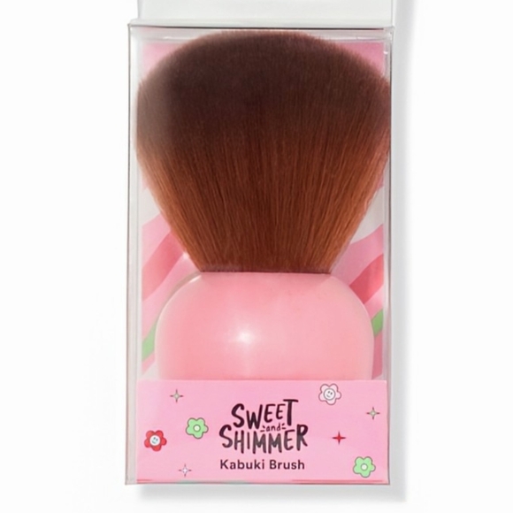 Other - Sweet & Shimmer Kabuki Face Makeup Brush in Pink Buff Blend Set